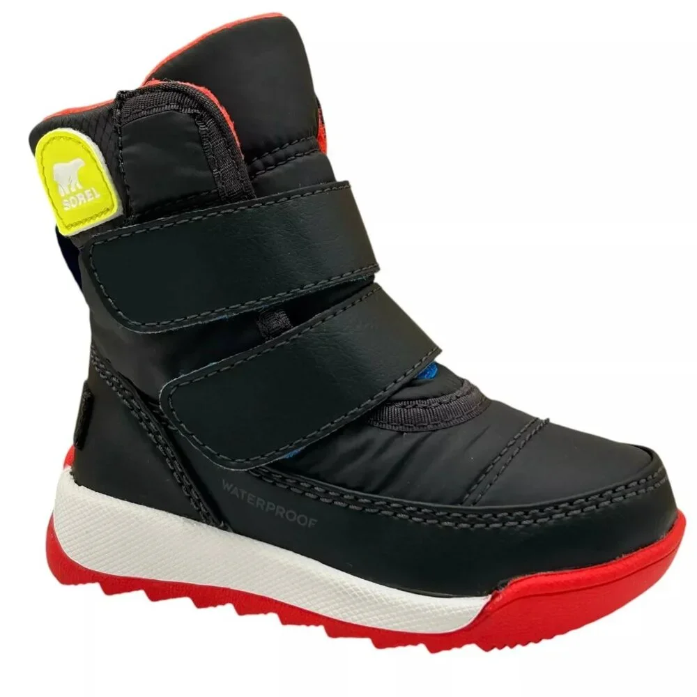 Sorel Whitney Toddler Boy's‎ Slip-on Winter-Snow Boots 5 Dark Gray Warm & Cozy